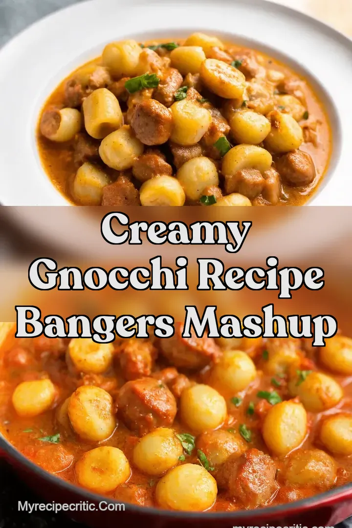 Creamy Gnocchi Recipe Bangers Mashup