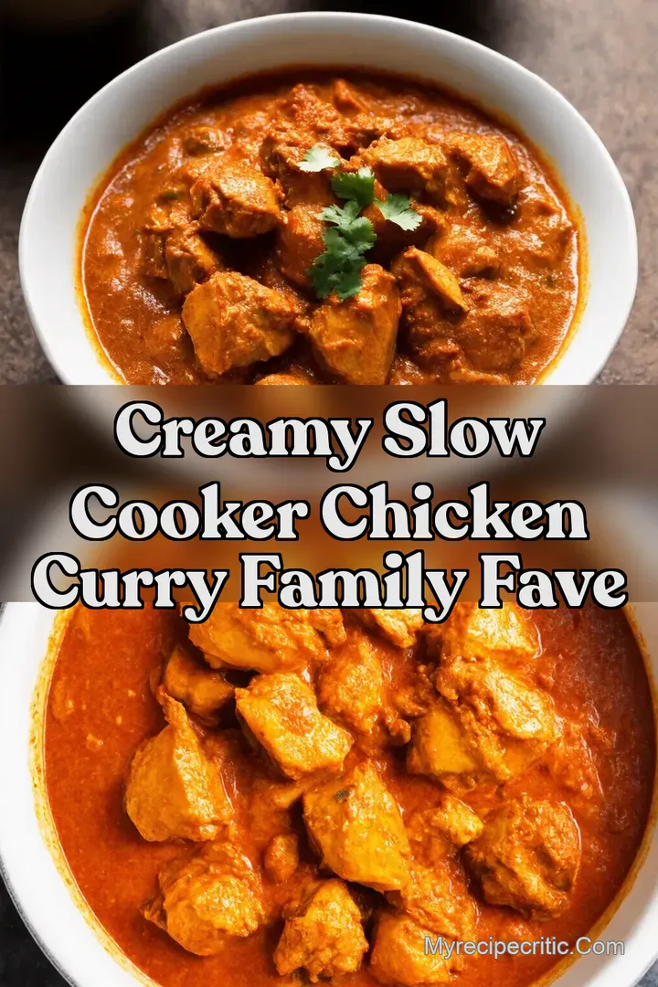 Creamy Slow Cooker Chicken Curry Family Fave