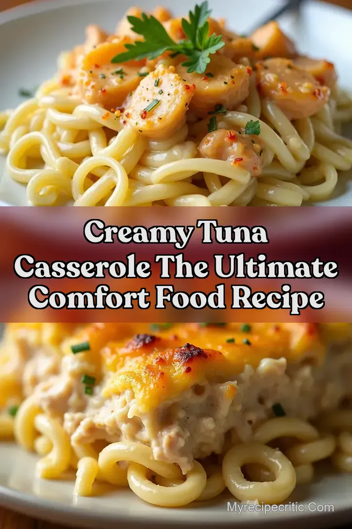 Creamy Tuna Casserole The Ultimate Comfort Food Recipe