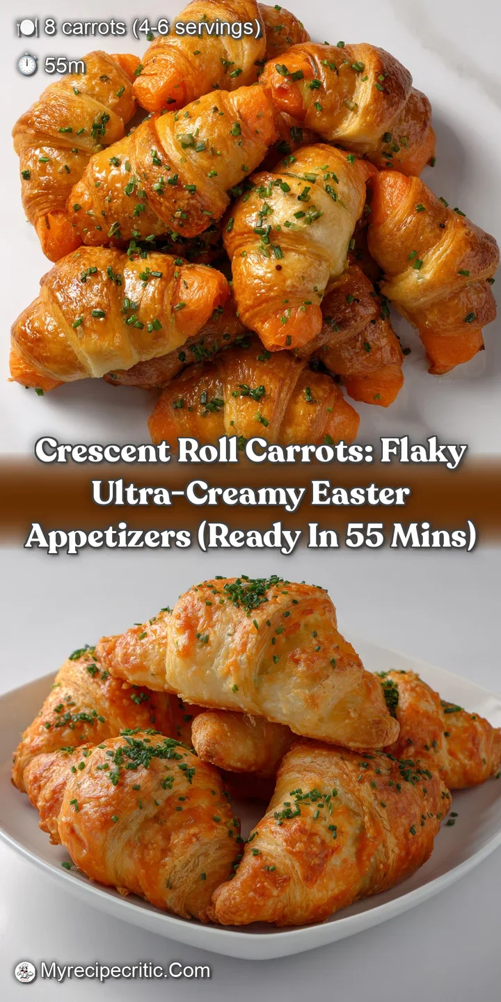 Crescent Roll Carrots: Flaky Ultra-Creamy Easter Appetizers (Ready in 55 mins)