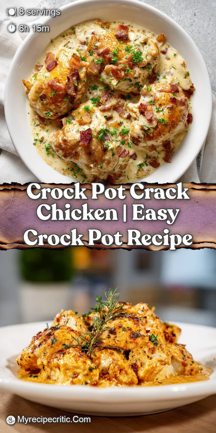 Close-up of creamy, cheesy chicken with visible chunks of smoky, crisp bacon throughout.