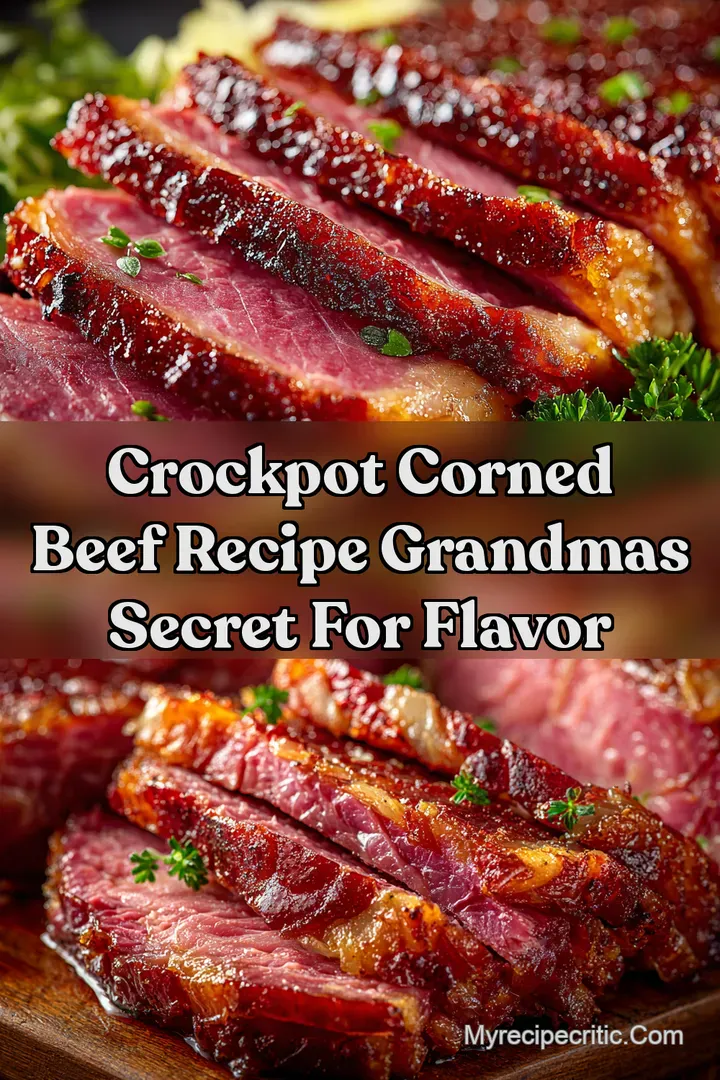 Crockpot Corned Beef Recipe Grandmas Secret for Flavor