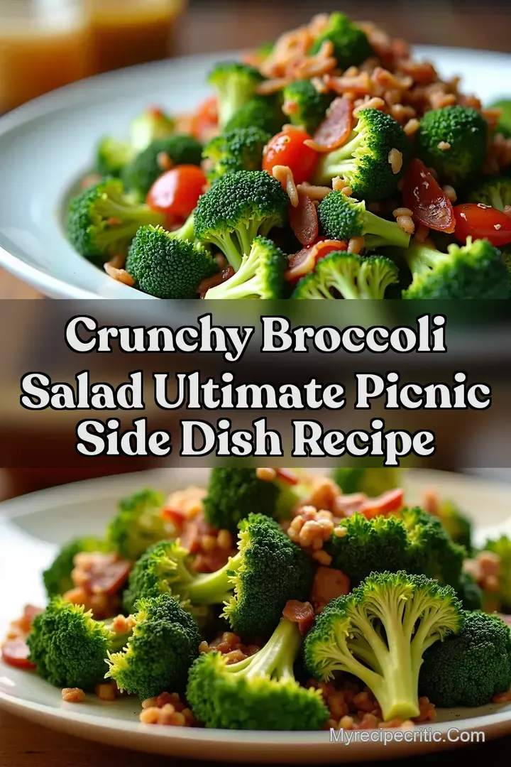 Crunchy Broccoli Salad Ultimate Picnic Side Dish Recipe
