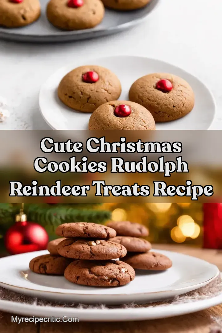 Cute Christmas Cookies Rudolph Reindeer Treats Recipe