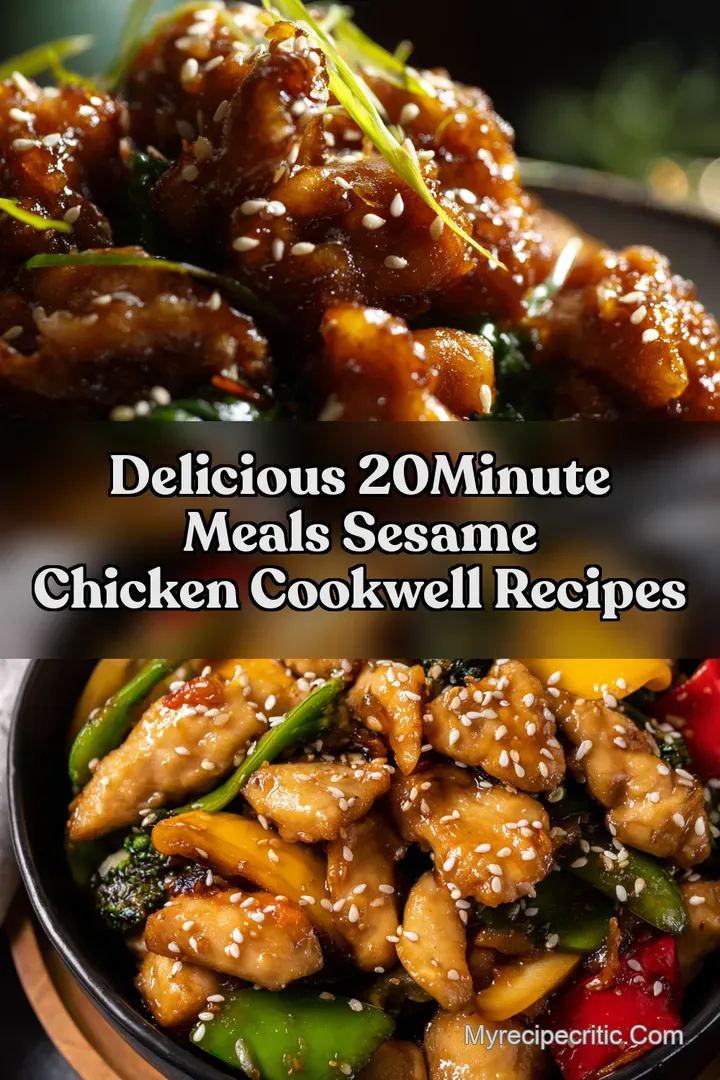 Delicious 20Minute Meals Sesame Chicken Cookwell Recipes