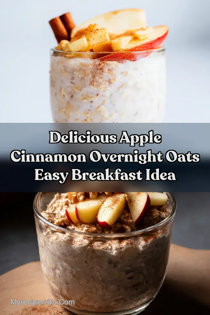 Delicious Apple Cinnamon Overnight Oats Easy Breakfast Idea