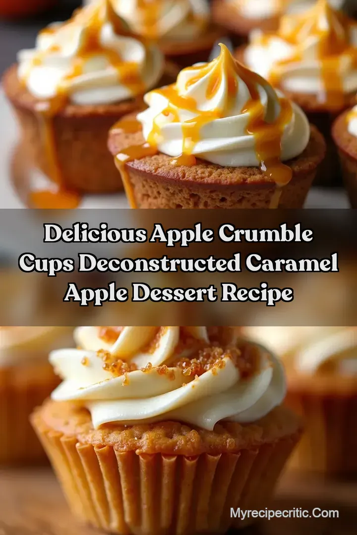 Delicious Apple Crumble Cups Deconstructed Caramel Apple Dessert Recipe
