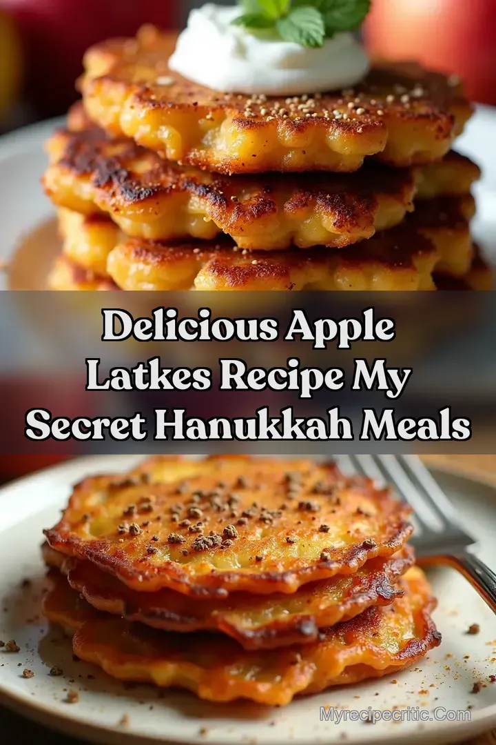 Delicious Apple Latkes Recipe My Secret Hanukkah Meals