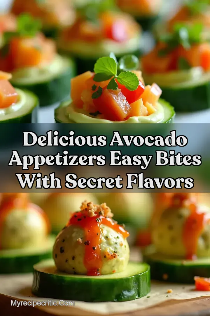 Delicious Avocado Appetizers Easy Bites with Secret Flavors