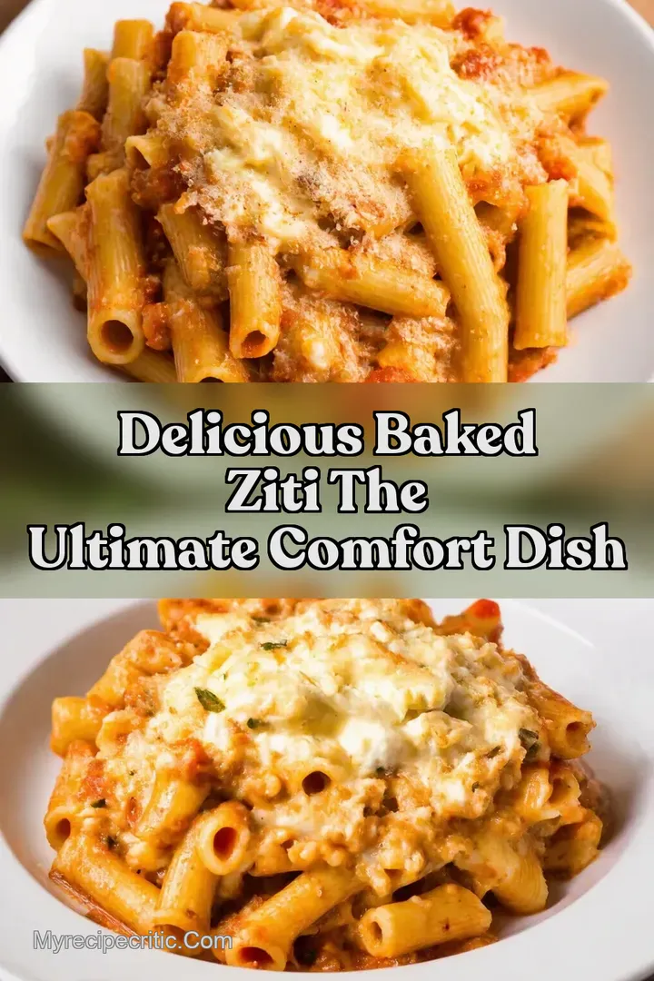 Delicious Baked Ziti The Ultimate Comfort Dish