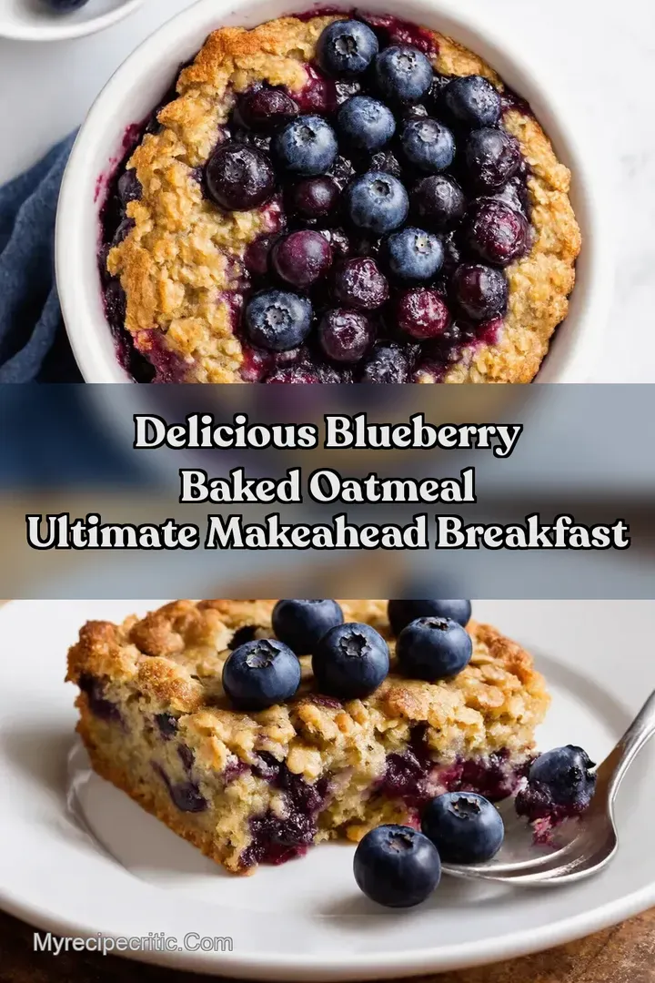 Delicious Blueberry Baked Oatmeal Ultimate MakeAhead Breakfast