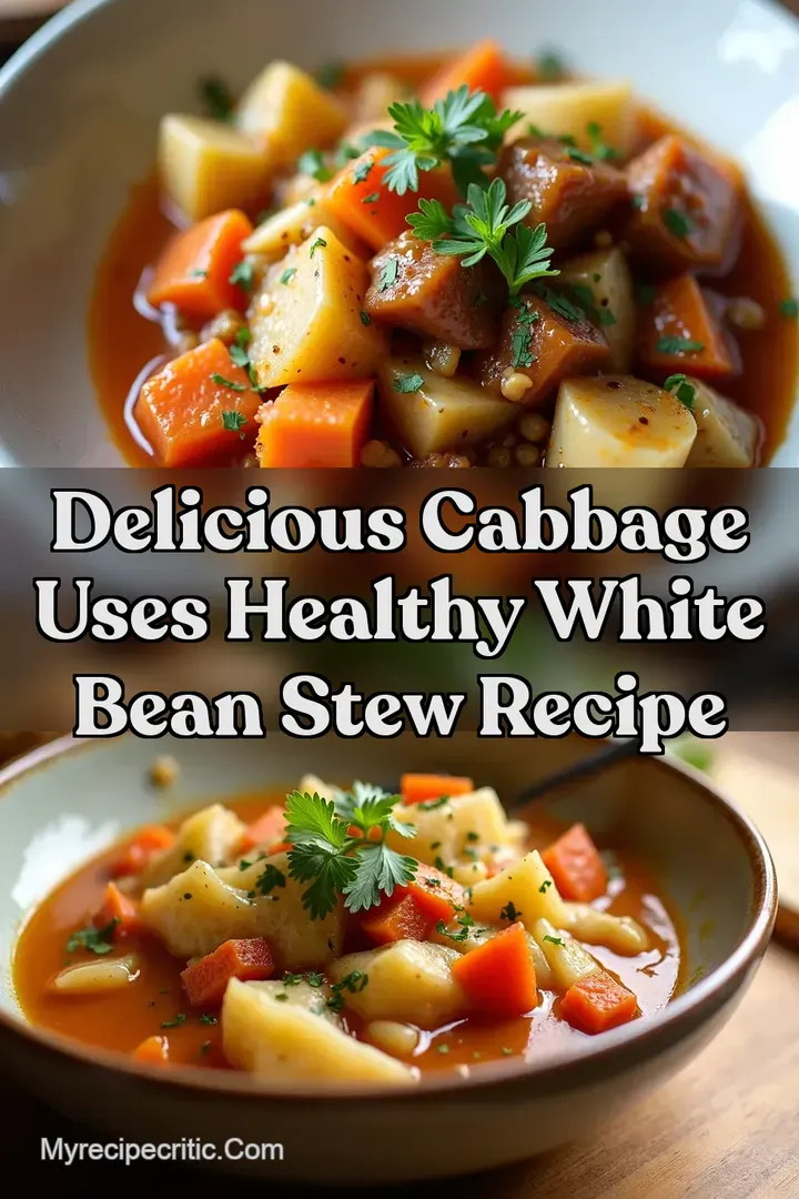 Delicious Cabbage Uses Healthy White Bean Stew Recipe
