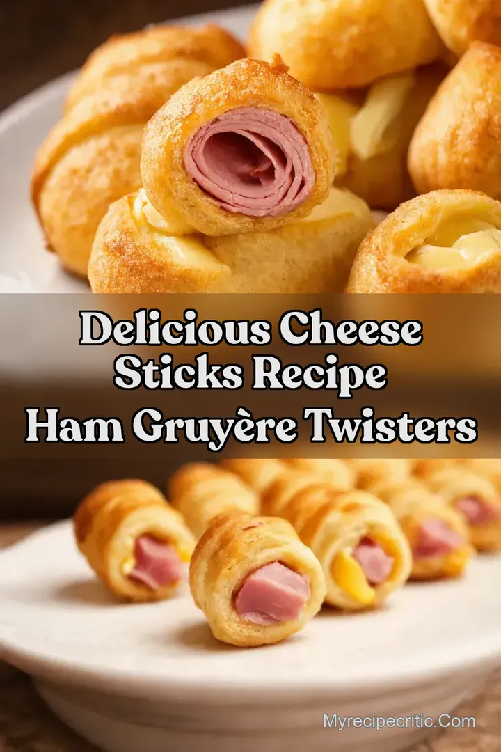 Delicious Cheese Sticks Recipe Ham Gruy&egrave;re Twisters