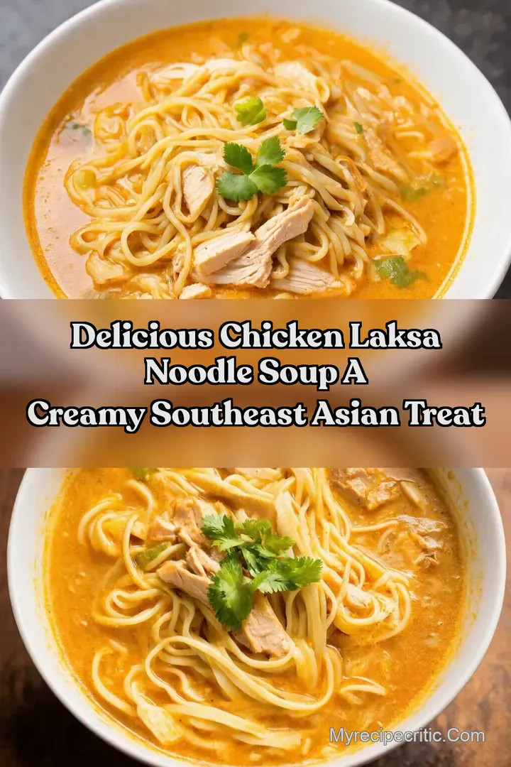 Delicious Chicken Laksa Noodle Soup A Creamy Southeast Asian Treat