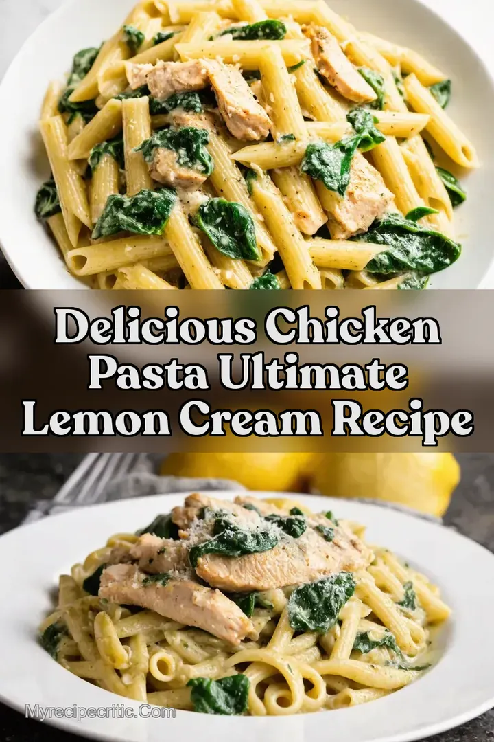 Delicious Chicken Pasta Ultimate Lemon Cream Recipe