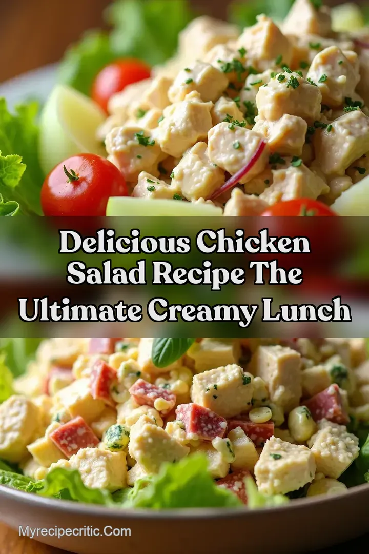 Delicious Chicken Salad Recipe The Ultimate Creamy Lunch