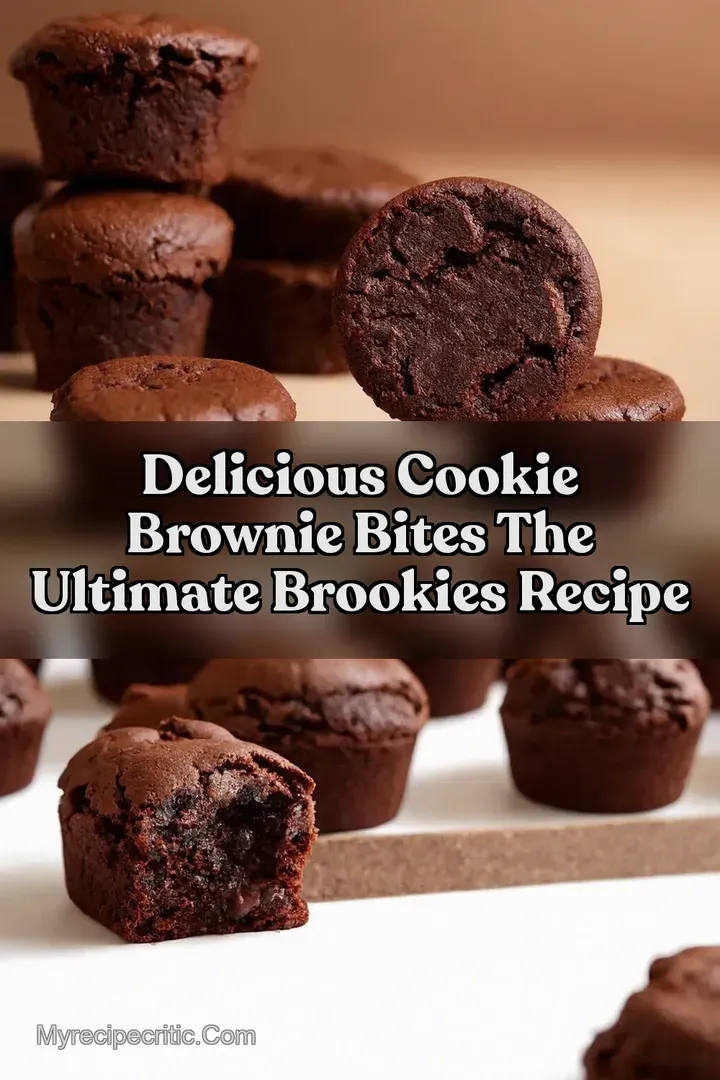 Delicious Cookie Brownie Bites The Ultimate Brookies Recipe