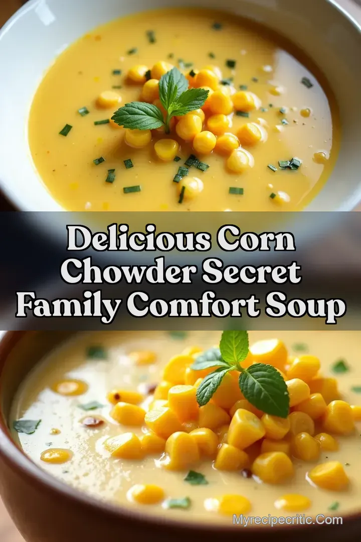 Delicious Corn Chowder Secret Family Comfort Soup