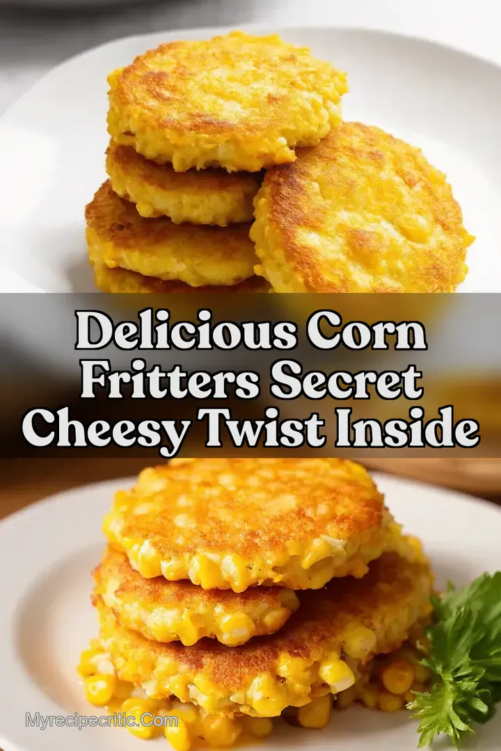 Delicious Corn Fritters Secret Cheesy Twist Inside