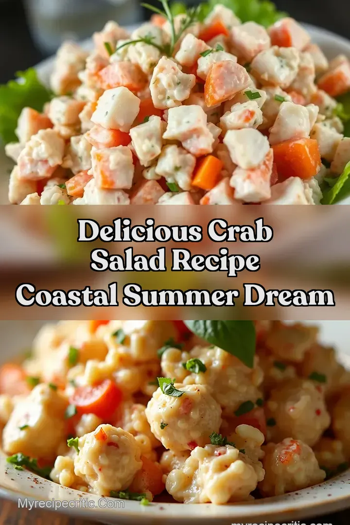 Delicious Crab Salad Recipe Coastal Summer Dream