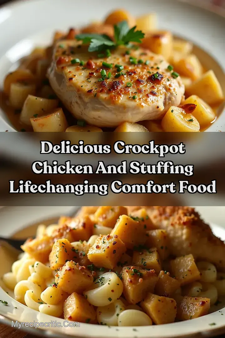 Delicious crockpot chicken and stuffing LifeChanging Comfort Food