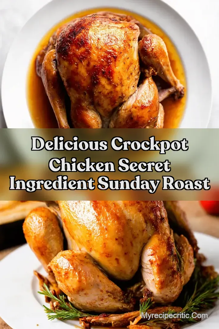 Delicious Crockpot Chicken Secret Ingredient Sunday Roast