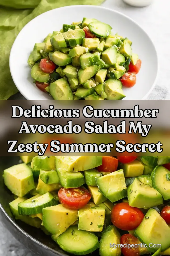 Delicious Cucumber Avocado Salad My Zesty Summer Secret