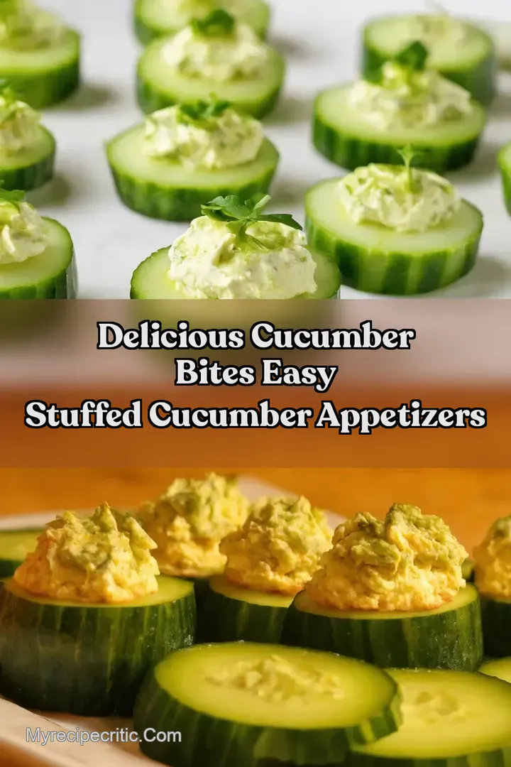 Delicious Cucumber Bites Easy Stuffed Cucumber Appetizers