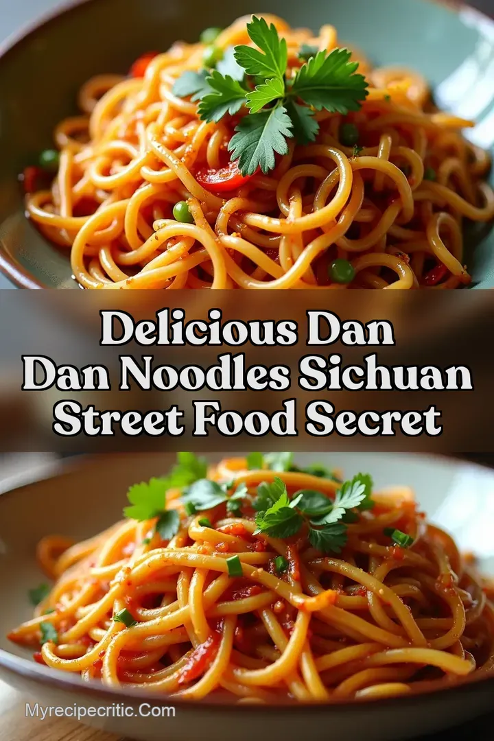 Delicious Dan Dan Noodles Sichuan Street Food Secret