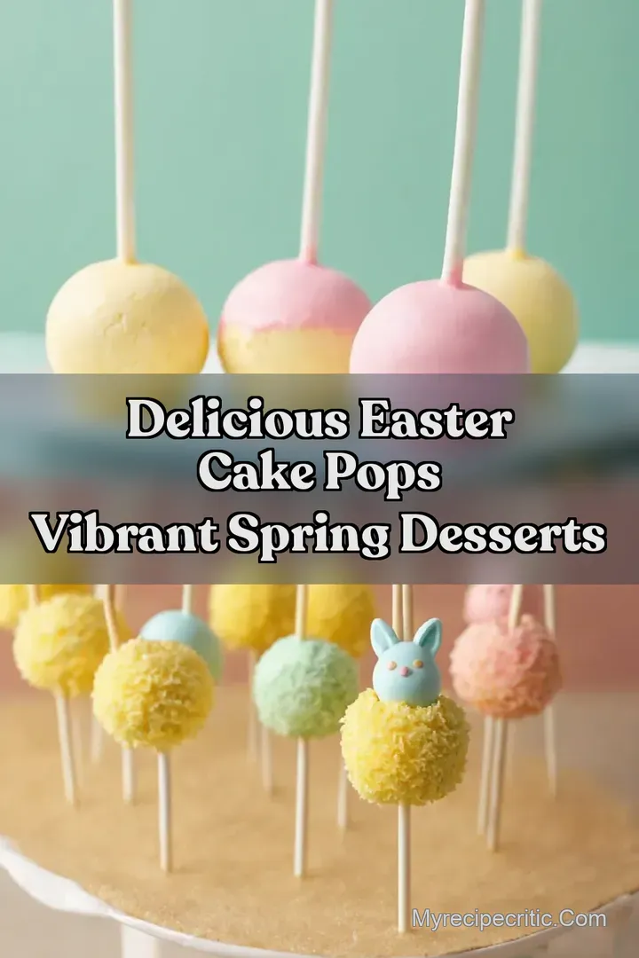 Delicious Easter Cake Pops Vibrant Spring Desserts
