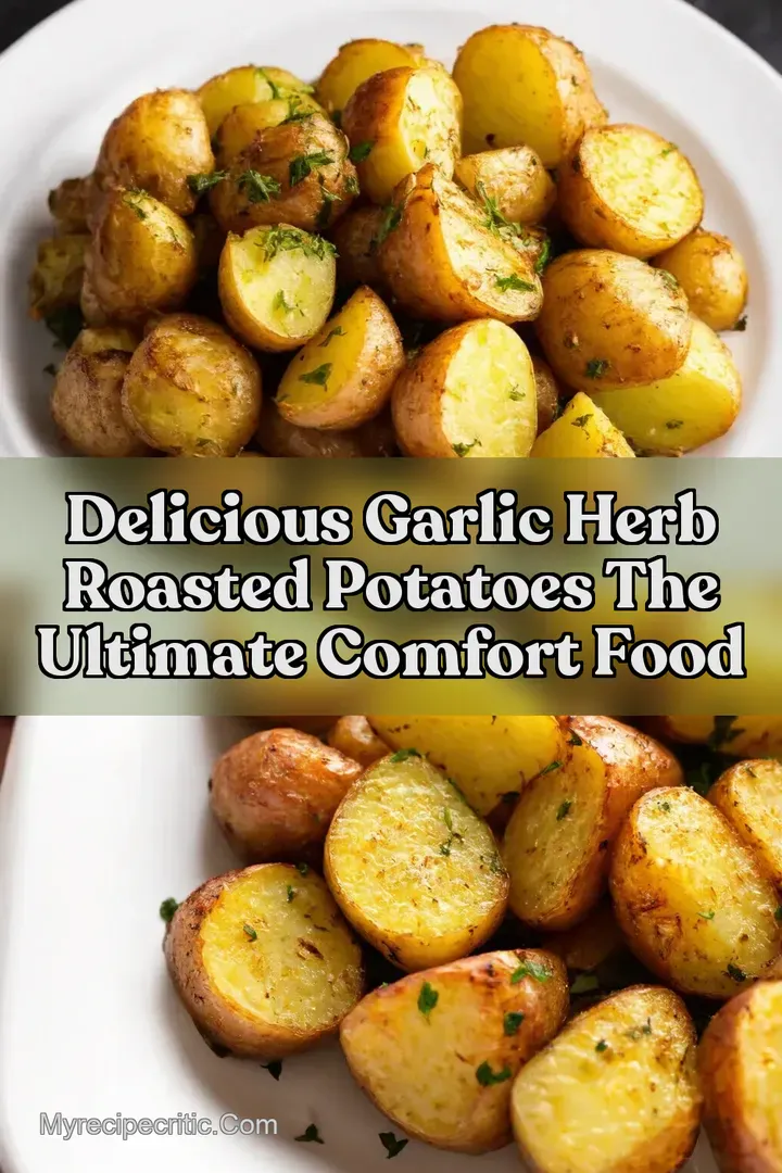 Delicious Garlic Herb Roasted Potatoes The Ultimate Comfort Food