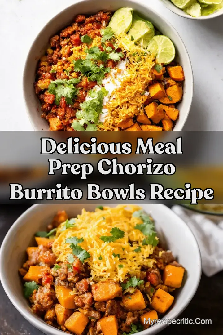 Delicious Meal Prep Chorizo Burrito Bowls Recipe