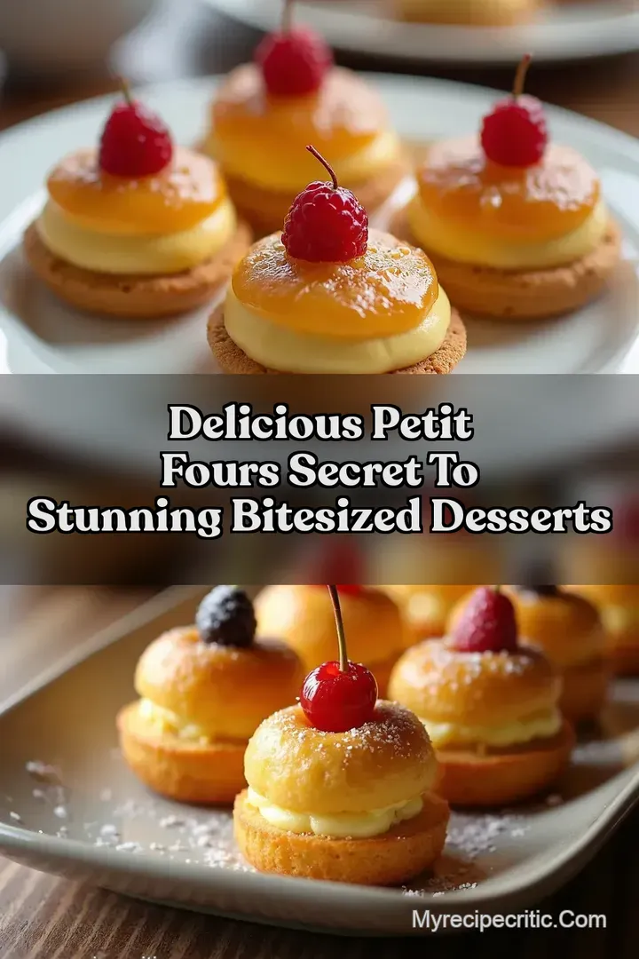 Delicious Petit Fours Secret to Stunning BiteSized Desserts