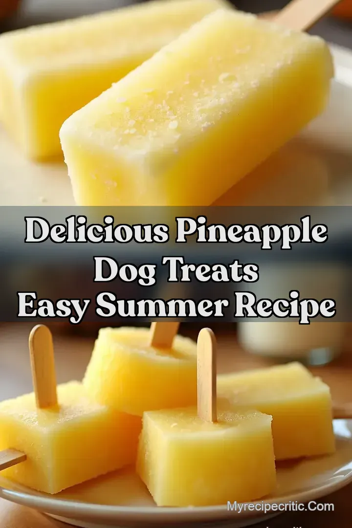 Delicious Pineapple Dog Treats Easy Summer Recipe