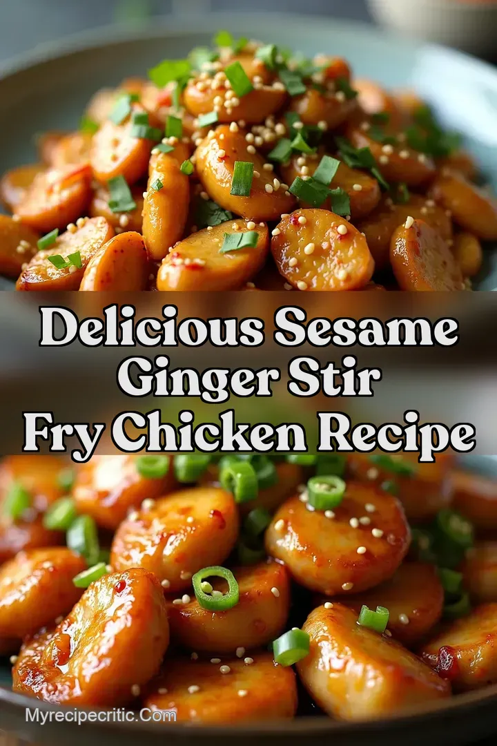 Delicious Sesame Ginger Stir Fry Chicken Recipe