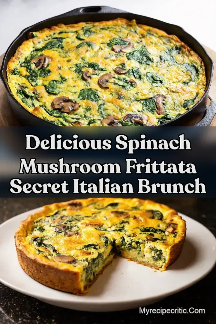 Delicious Spinach Mushroom Frittata Secret Italian Brunch