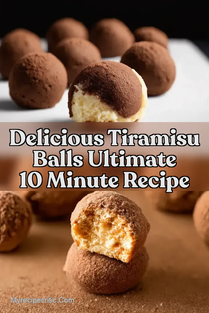 Delicious Tiramisu Balls Ultimate 10 Minute Recipe