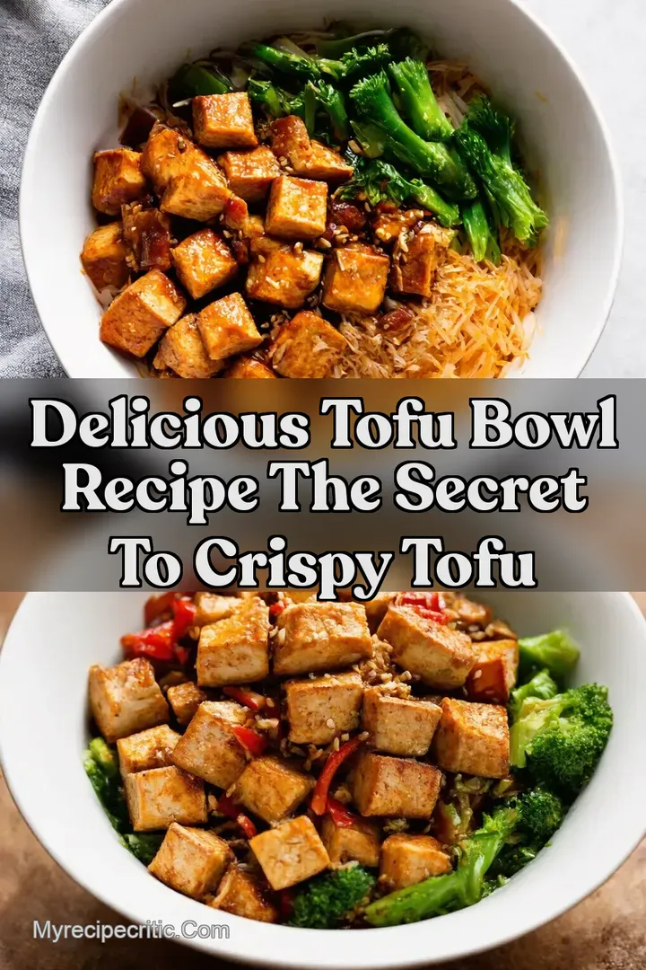Delicious Tofu Bowl Recipe The Secret To Crispy Tofu