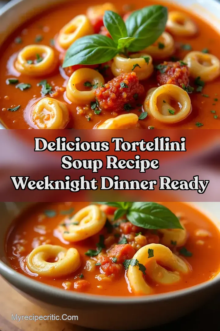 Delicious Tortellini Soup Recipe Weeknight Dinner Ready