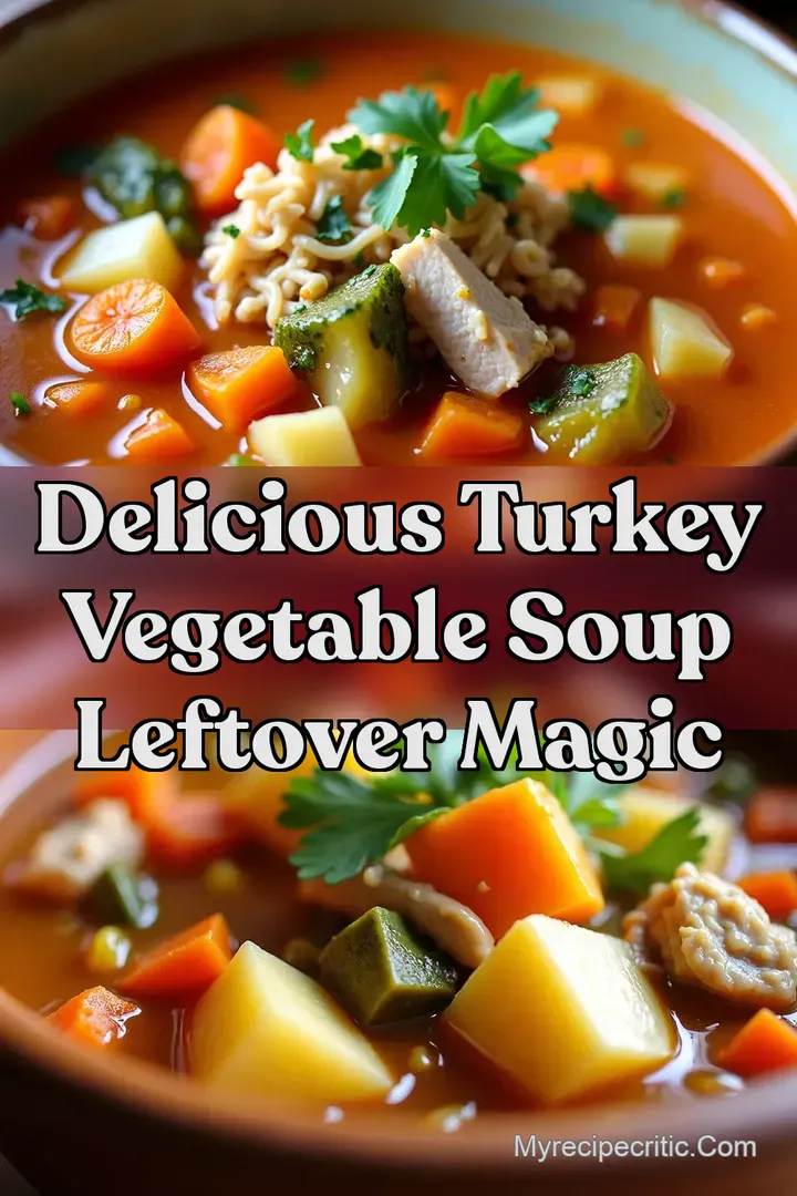 Delicious Turkey Vegetable Soup Leftover Magic