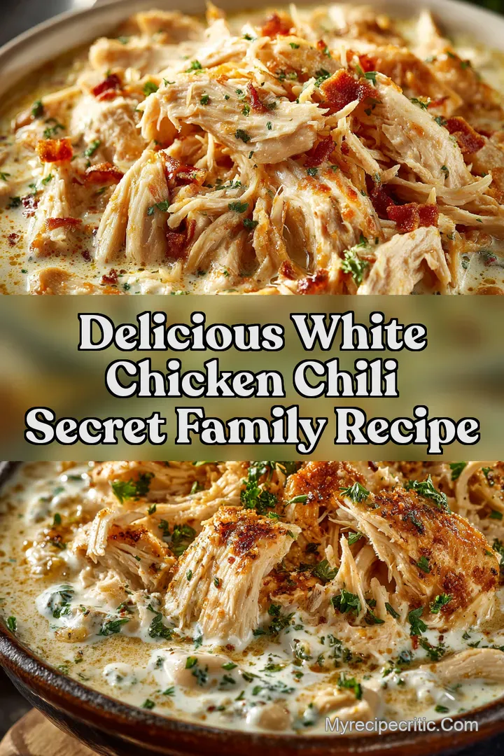 Delicious White Chicken Chili Secret Family Recipe