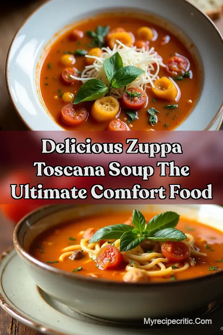 Delicious Zuppa Toscana Soup The Ultimate Comfort Food