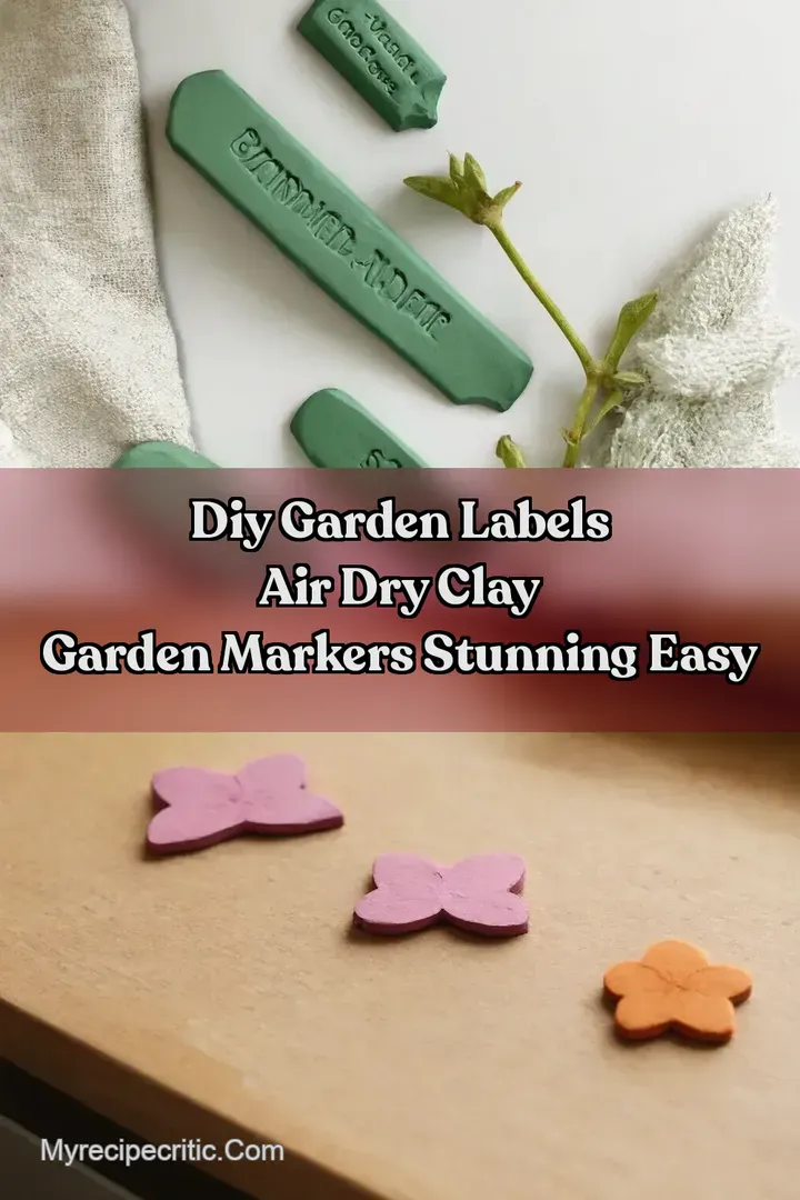 DIY Garden Labels Air Dry Clay Garden Markers Stunning Easy