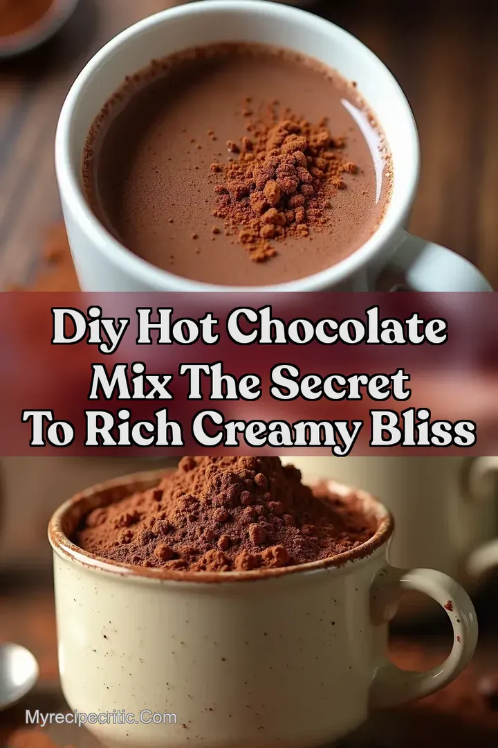 DIY Hot Chocolate Mix The Secret To Rich Creamy Bliss
