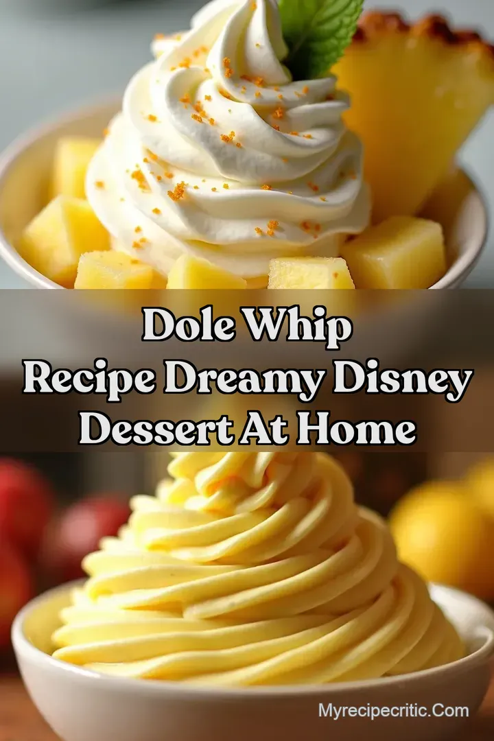 Dole Whip Recipe Dreamy Disney Dessert at Home
