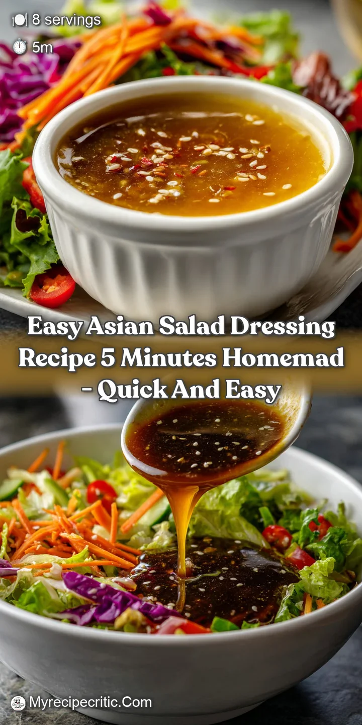 Easy Asian Salad Dressing Recipe 5 Minutes Homemad - Quick and Easy