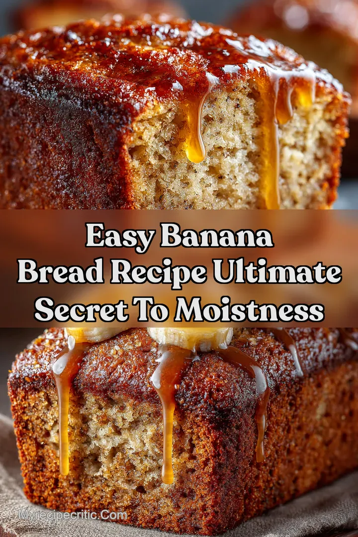 Easy Banana Bread Recipe Ultimate Secret to Moistness