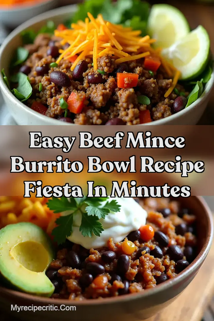Easy Beef Mince Burrito Bowl Recipe Fiesta In Minutes
