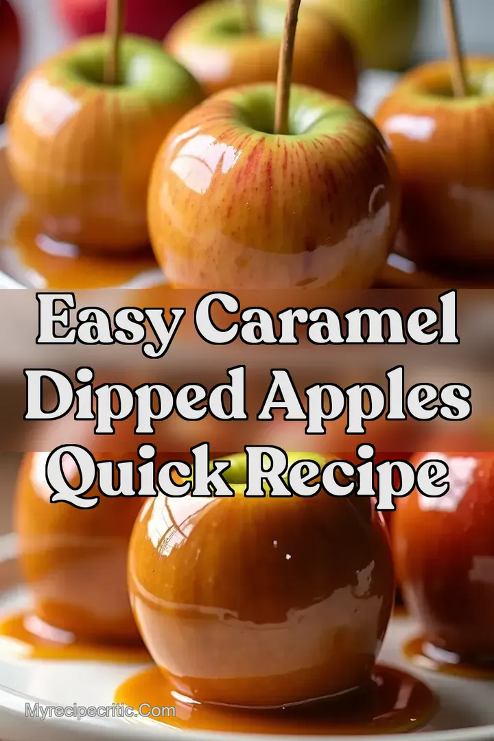 Easy Caramel Dipped Apples Quick Recipe
