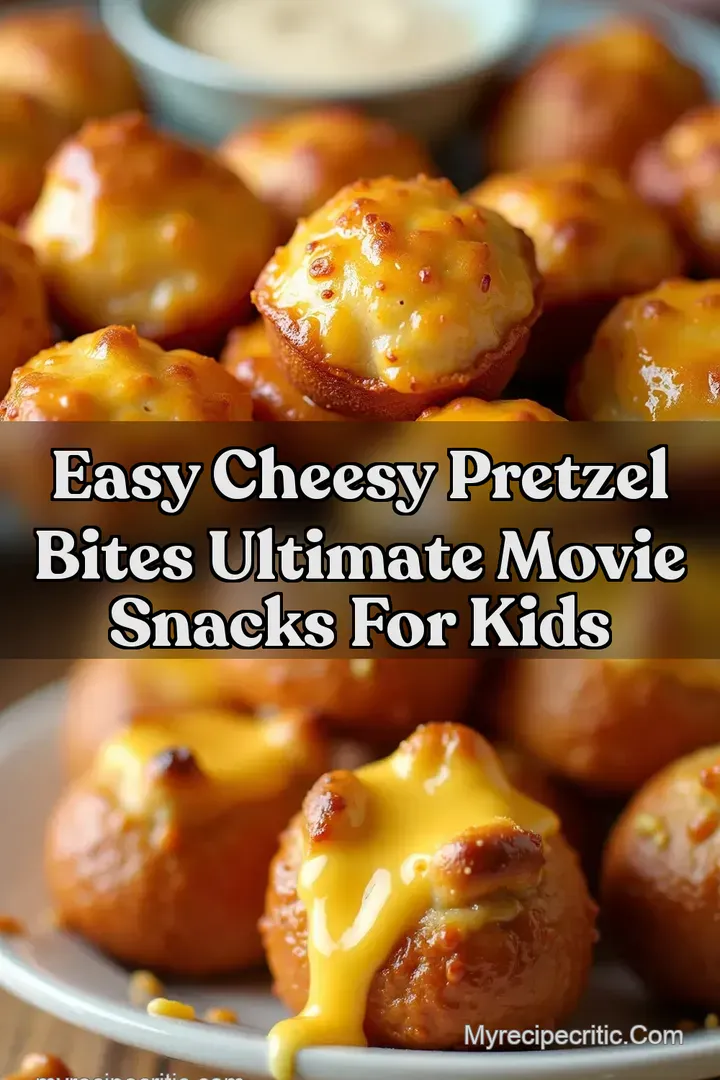 Easy Cheesy Pretzel Bites Ultimate Movie Snacks for Kids
